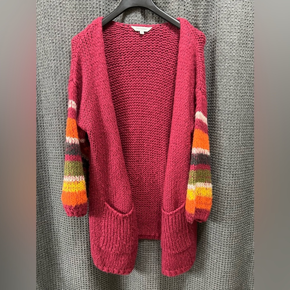 Davi & Dani Chinky Oversized Cardigan Size Large
